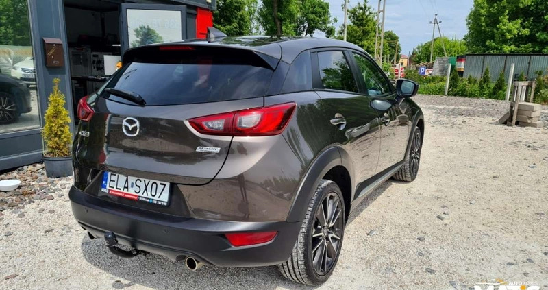 Mazda CX-3 cena 59900 przebieg: 209000, rok produkcji 2016 z Łowicz małe 781